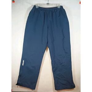 Bauer Team Hockey Pants Mens Large Blue Lined Draw String Warm Up Ankle Zip